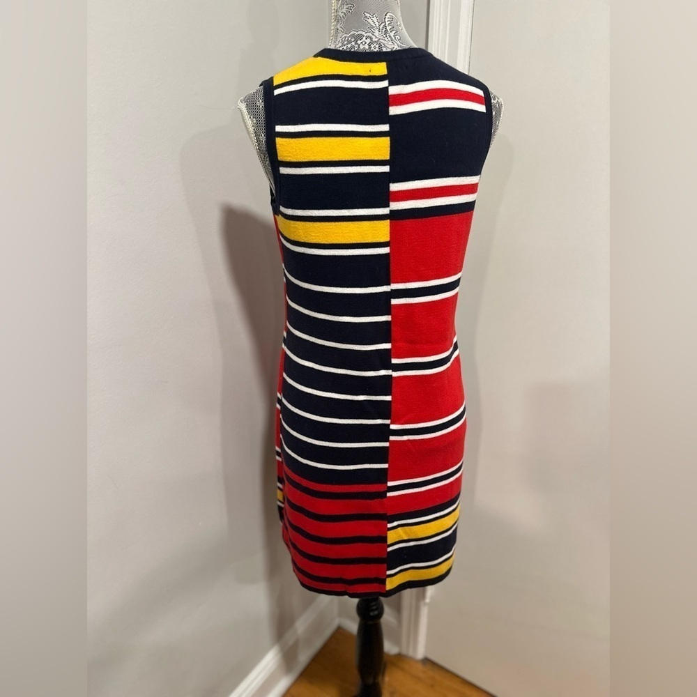 Tommy Hilfiger Womens Sz: M Colorful Sleeveless Striped Preppy Summer tank Dress - Picture 2 of 9